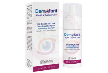 DEMOFARIT GOZ CEVRESI VE KIRPIK TEMIZLEYICI KOPUK SAMPUAN  50 ml şişe