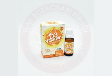 VITARIO VITAMIN D ICEREN SIVI TAKVIYE EDICI GIDA 62.500 IU/20 ml 20 ml şişe