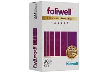 FOLIWELL FOLIK ASIT, IYOT, B12 TABLET 90 tablet