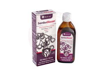 SAMBUGLUCAN KARA MURVER EKSTRESI, BETA GLUKAN, VITAMIN C, CINKO ICEREN SURUP  150 ml şişe