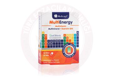 MEDICAGO MULTIENERGY MULTIVITAMIN, MULTIMINERAL VE KOENZIM Q10 ICEREN TAKVIYE EDICI GIDA  30 tablet