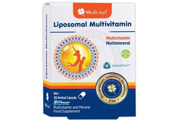 MEDICAGO LIPOZOMAL MULTIVITAMIN VE MULTIMINERAL ICEREN TAKVIYE EDICI GIDA KAPSUL  30 kapsül