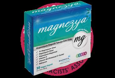 MAGNEZYA MAGNEZYUM KAPSUL TAKVIYE EDICI GIDA 100 mg 30 kapsül