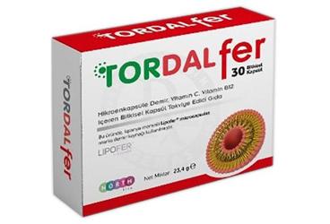 TORDAL FER TAKVIYE EDICI GIDA KAPSUL  30 kapsül