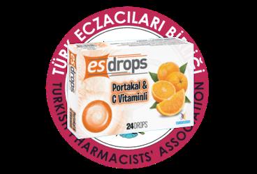 ESDROPS PORTAKAL & C VITAMINLI PASTIL  24 pastil