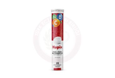 KUPIX VITAMIN C, VITAMIN D, CINKO ICEREN EFERVESAN TABLET  20 tablet