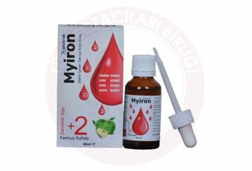 NUTRIOVIT MYIRON DEMIR ICEREN TAKVIYE EDICI GIDA DAMLA  30 ml şişe