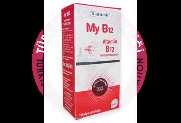NUTRIOVIT MY B12 METILKOBALAMIN ICEREN TAKVIYE EDICI GIDA SPREY  20 ml şişe