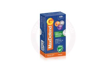 MAXDEFEND C VITAMIN C, D VITAMINI VE CINKO ICEREN PORTAKAL AROMALI TAKVIYE EDICI GIDA  30 saşe