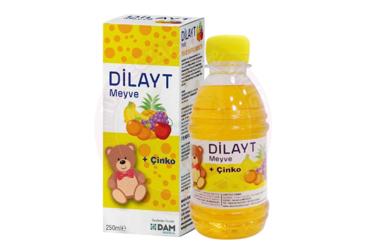 DILAYT MEYVE AROMALI +CINKO TAKVIYE EDICI GIDA  250 ml şişe