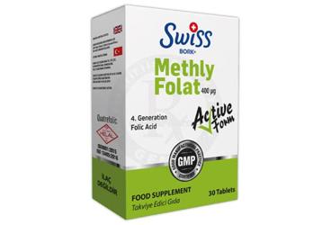 SWISS BORK METHYL FOLAT ACTIVE FORM TAKVIYE EDICI GIDA 400 mcg 30 tablet