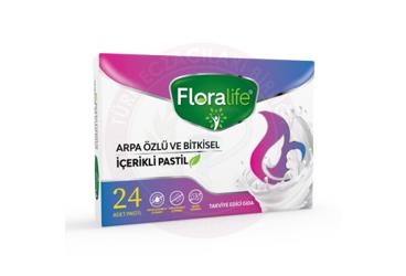 FLORA LIFE ARPA OZLU VE BITKISEL ICERIKLI PASTIL  24 pastil