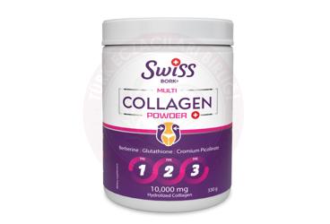 SWISS BORK MULTI COLOGEN POWDER BERBERINE, GLUTHIONE, CROMIUM PICOLINATE ICEREN TAKVIYE EDICI GIDA  330 g toz