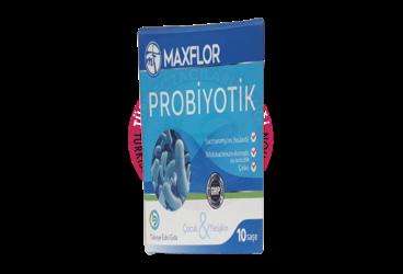 MAXFLOR PROBIYOTIK ICEREN TAKVIYE EDICI GIDA SASE  10 saşe