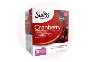 SWISS BORK CRANBERRY ICEREN PROBIYOTIK  30 kapsül