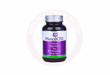 NATROL MENOBOSS CALCIUM, MAGNESIUM, SOY, RED RASPBERRY, DONG QUAI ICEREN TAKVIYE EDICI GIDA  60 kapsül