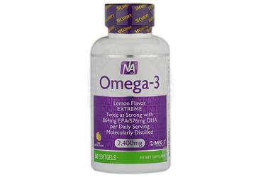 NATROL OMEGA-3 LEMON FLAVOR EXTREME EPA,DHA ICEREN TAKVIYE EDICI GIDA 2400 mg 60 kapsül