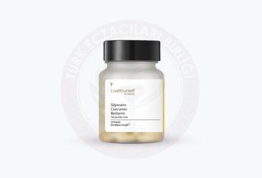 LIVE YOURSELF SILYMARIN, CURCUMIN, BERBERIN ICEREN KAPSUL TAKVIYE EDICI GIDA  30 kapsül
