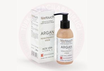 FEETOUCH ARGAN OIL EXTRACT HAND AND BODY CREAM - ARGAN YAGI OZLU NEMLENDIRICI KREM  150 ml şişe