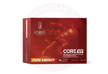 VITANIQ CORE ATP ATP/ADENOZIN TRIFOSFAT, KOENZIM Q10, MAGNEZYUM ICEREN KAPSUL TAKVIYE EDICI GIDA  30 kapsül