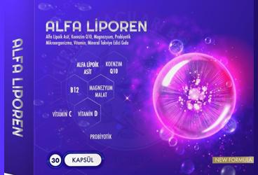 ALFA LIPOREN TAKVIYE EDICI GIDA KAPSUL  30 kapsül