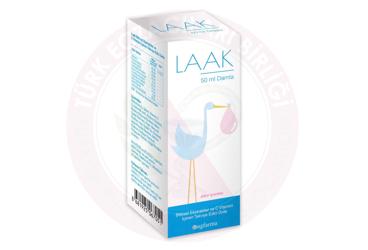 LAAK BITKISEL EKSTRELER VE VITAMIN C ICEREN TAKVIYE EDICI GIDA DAMLA  50 ml şişe