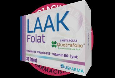 LAAK FOLAT TAKVIYE EDICI GIDA TABLET  30 tablet