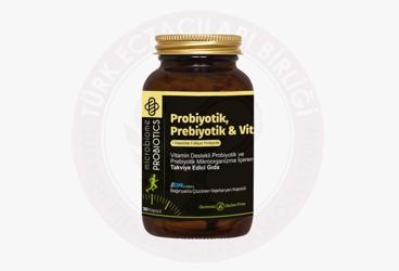 MICROBIOME PROBIYOTIK, PREBIYOTIK & VITAMIN ICEREN TAKVIYE EDICI GIDA KAPSUL  30 kapsül