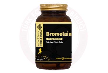 MICROBIOME BROMELAIN ICEREN TAKVIYE EDICI GIDA KAPSUL 150 mg 60 kapsül