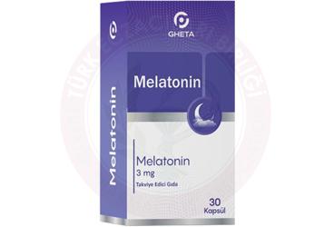 GHETA MELATONIN TAKVIYE EDICI GIDA KAPSUL 3 mg 30 kapsül