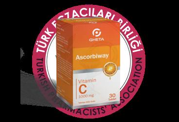 GHETA ASCORBIWAY VITAMIN C TAKVIYE EDICI GIDA TABLET 1000 mg 30 tablet