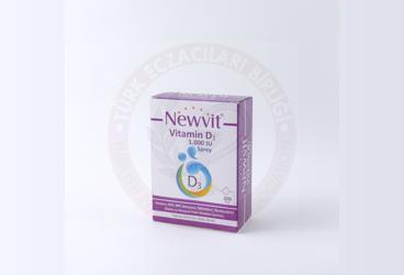 NEWVIT VITAMIN D3 SPREY 1000 IU 30 ml şişe