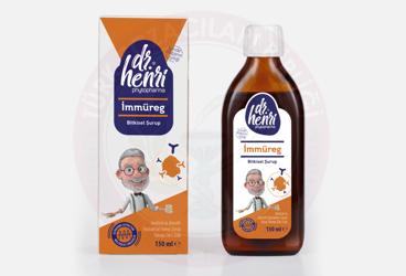 DR HENRI PHYTOPHARMA IMMUREG BITKISEL SURUP ZERDECAL VE ZENCEFIL EKSTRAKTLARI ICEREN TAKVIYE EDICI GIDA  150 ml şişe