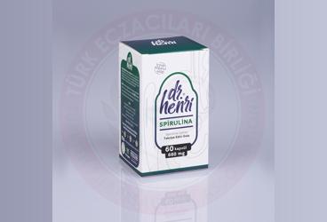DR HENRI SPIRULINA ICEREN TAKVIYE EDICI GIDA 660 mg 60 kapsül