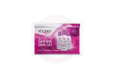 VOONKA COLLAGEN SHAKE DRINK MIX BEYAZ UZUM AROMALI TAKVIYE EDICI GIDA  15x50 ml flakon