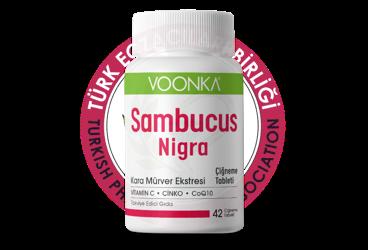 VOONKA SAMBUCUS NIGRA (KARA MURVER EKSTRESI), VIITAMIN C, CINKO, COQ10 (KOENZIM Q10) ICEREN TAKVIYE EDICI GIDA  42 tablet