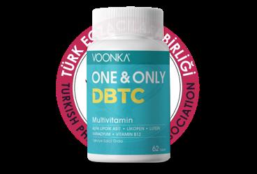 VOONKA ONE & ONLY DBTC MULTIVITAMIN ALFA LIPOIK ASIT, LIKOPEN, LUTEIN, VANADYUM, VITAMIN B12 ICEREN TAKVIYE EDICI GIDA  62 tablet