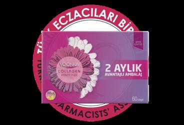 VOONKA COLLAGEN BEAUTY PLUS KOLLAJEN VE HYALURONIK ASIT ICEREN ANANAS AROMALI TAKVIYE EDICI GIDA  60 saşe