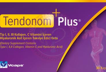 TENDONOM PLUS TIP I,II,III KOLLAJEN, C VITAMINI VE HIYALURONIK ASIT ICEREN TAKVIYE EDICI GIDA  30 kapsül
