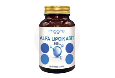 MOORE ALFA LIPOIK ASIT ICEREN BITKISEL KAPSUL 600 mg 30 kapsül