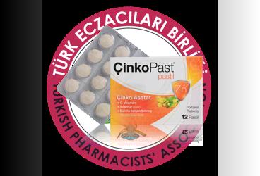 CINKOPAST PORTAKAL+IHLAMUR+BAL PASTIL  12 adet