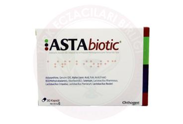 ASTABIOTIC KAPSUL ASTAKSANTIN, KOENZIM Q10, ALFALIPOIK ASIT VE PROBIYOTIK MIKROORGANIZMA ICEREN TAKVIYE EDICI GIDA  30 kapsül