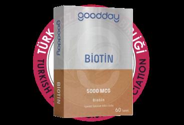 GOODDAY BIOTIN ICEREN TAKVIYE EDICI GIDA TABLET 5000 mcg 60 tablet