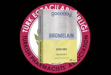 GOODDAY BROMELAIN ICEREN TAKVIYE EDICI GIDA TABLET 3600 GDU 30 tablet