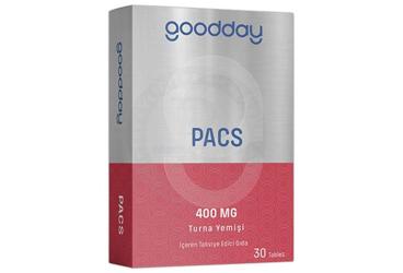GOODDAY PACS TURNA YEMISI ICEREN TAKVIYE EDICI GIDA TABLET 400 mg 30 tablet