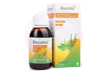 BISCOLTUR SINIRLIOT, KEKIK VE VITAMIN C ICEREN SIVI TAKVIYE EDICI GIDA  128 g şişe