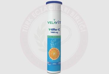 VELAVIT V-EFFER C VITAMINLI TAKVIYE EDICI GIDA 1000 mg 20 tablet