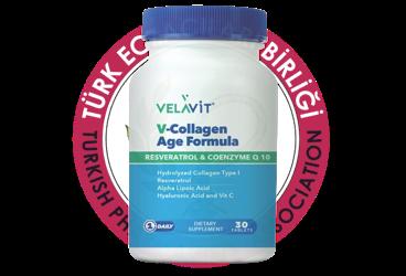 VELAVIT V-COLLAGEN AGE FORMULA TAKVIYE EDICI GIDA  30 tablet