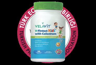 VELAVIT V-FIRSTECT KIDS WITK COLOSTRUM TAKVIYE EDICI GIDA  30 tablet