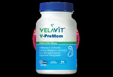 VELAVIT V-PREMOM TAKVIYE EDICI GIDA TABLET  30 tablet